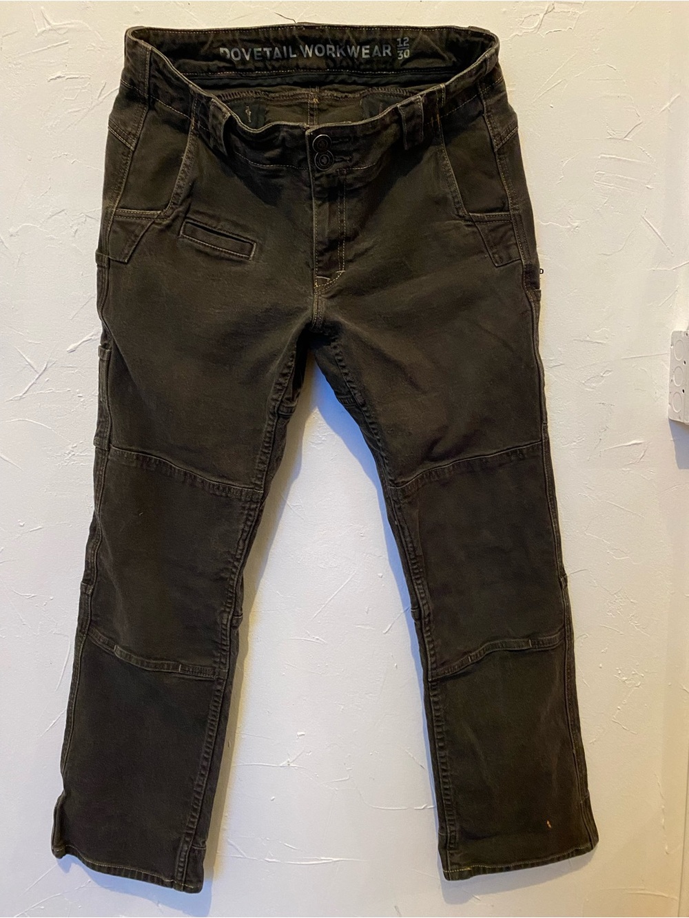 Dovetail Workwear Women's Boot Cut Jeans in Dark Brown